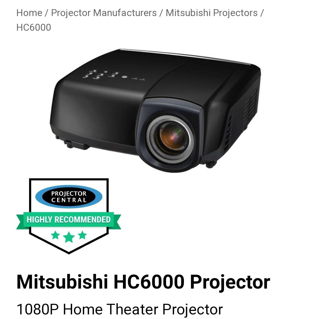 Projetor Mitsubishi HC600 full HD