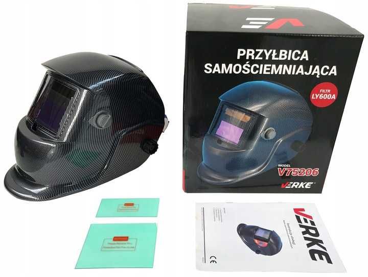 Przyłbica Samościemniająca Maska Spawalnicza Filtr VERKE