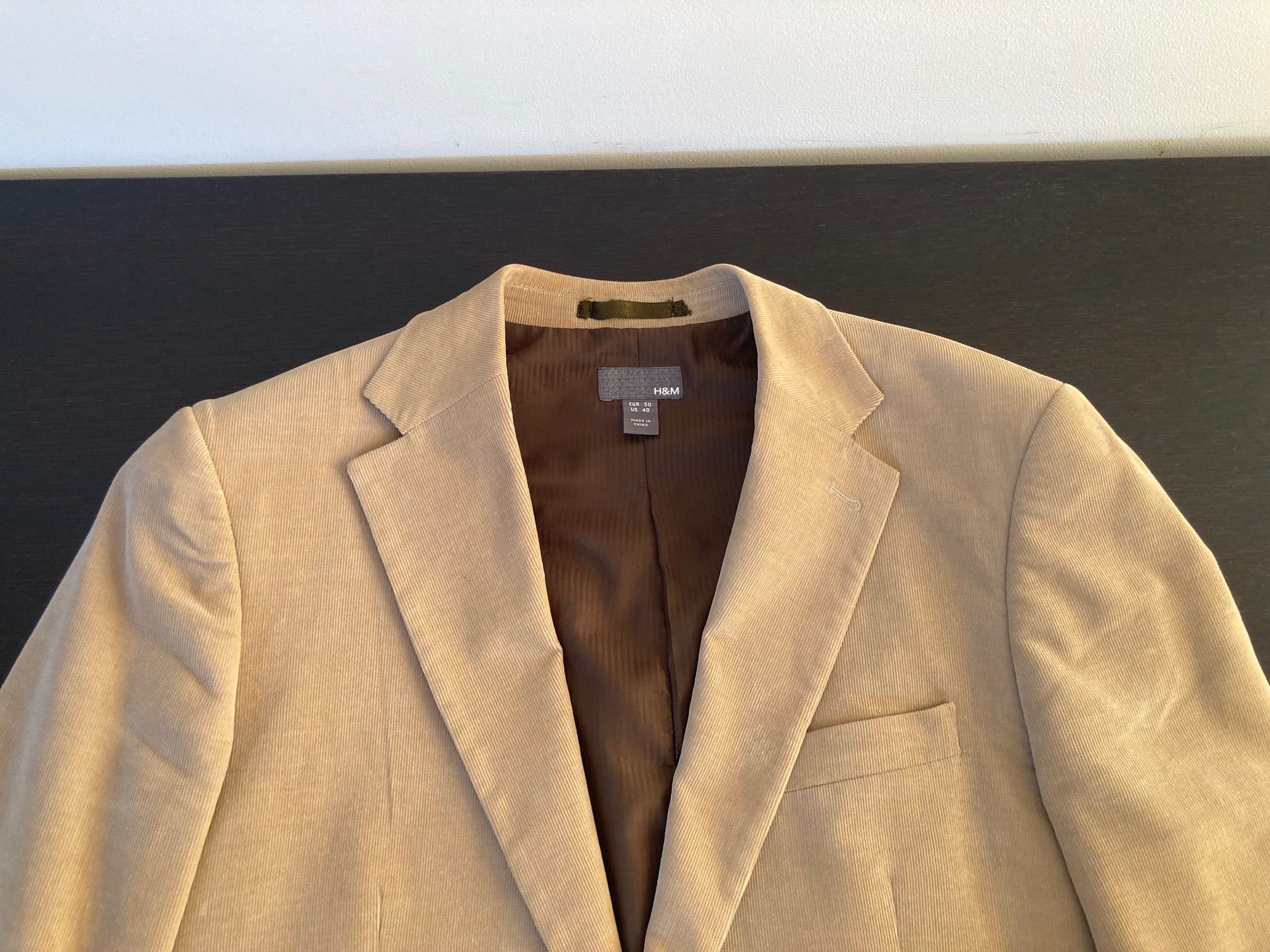 Marynarka męska sztruksowa H&M (rozmiar 50) - bardzo szczupła
