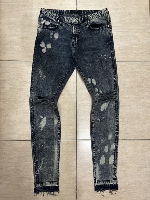 Represent Clothing Thrashed Mud Denim Jeans Sz. 30