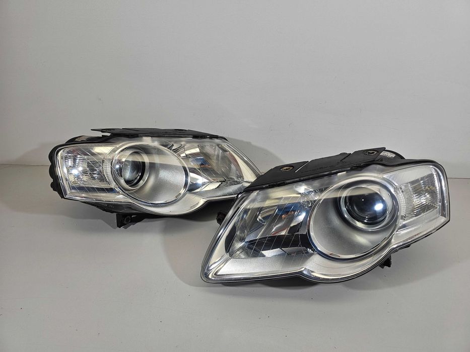 VW Passat B6 Lampy Przód Przednie Komplet Lewa+Prawa Europa Valeo IGŁA