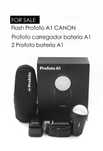 Flash PROFOTO. A1 para. CANON 2 Baterias e carregador