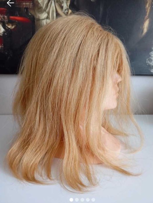 Blond peruka z włosów naturalnych azjatyckich