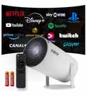 Rzutnik Projektor WiFi Pilot Android TV 130 cali 4K FULL HD HY300 PRO
