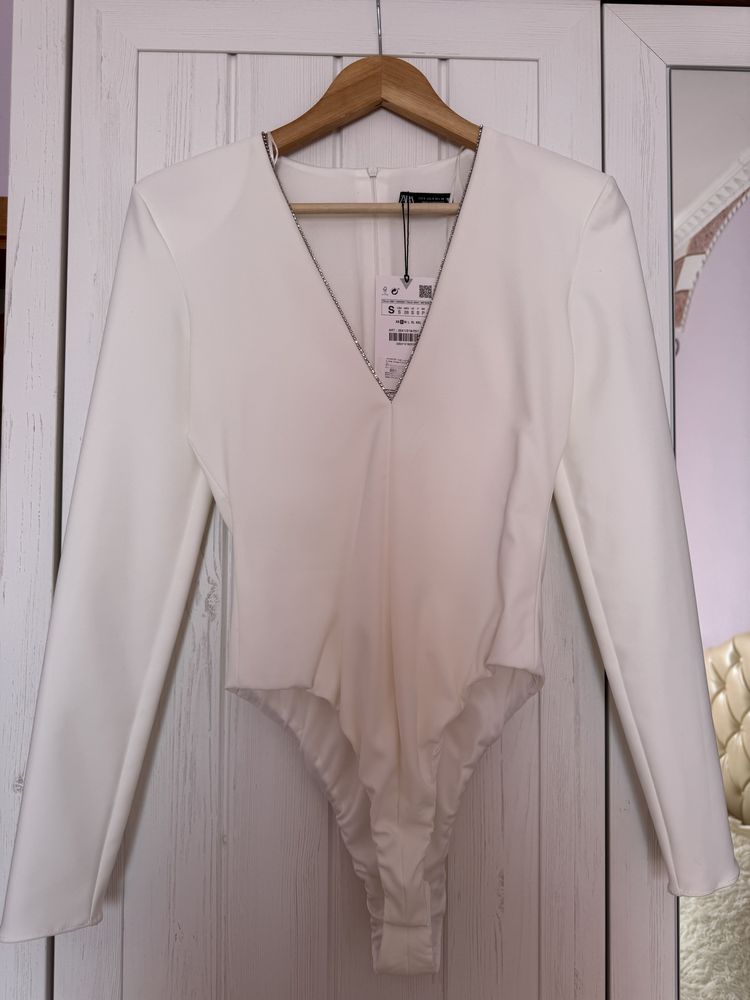 Боді zara білго кольору, розмір s