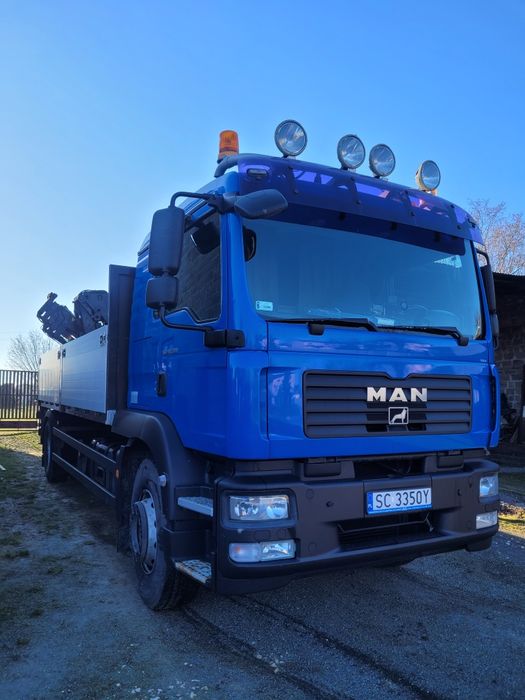 Man TGM 18.330 przebieg 210 tys  Hds Hiab xs 166 e4 Hi Pro pilot radio