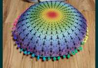 Śliczna nowa poduszka mandala joga medytacja 45 cm łuska gryczana