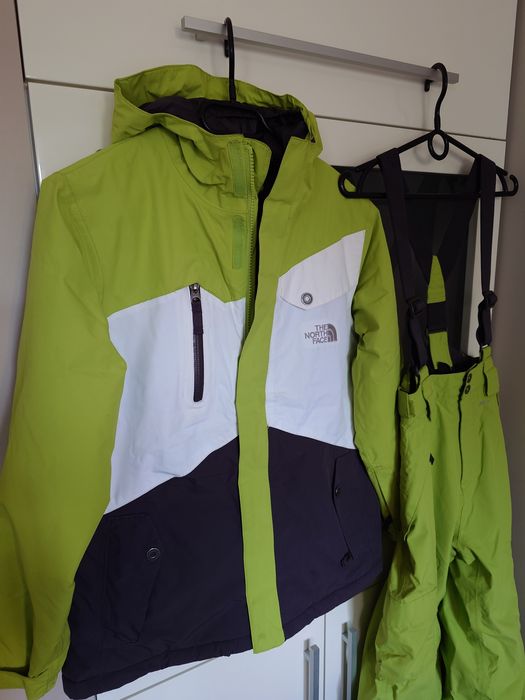 Komplet North Face kurtka i spodnie narciarskie 12 lat, 158, jak nowy