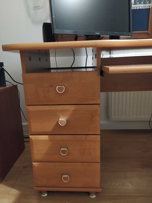 Biurko Black Red White