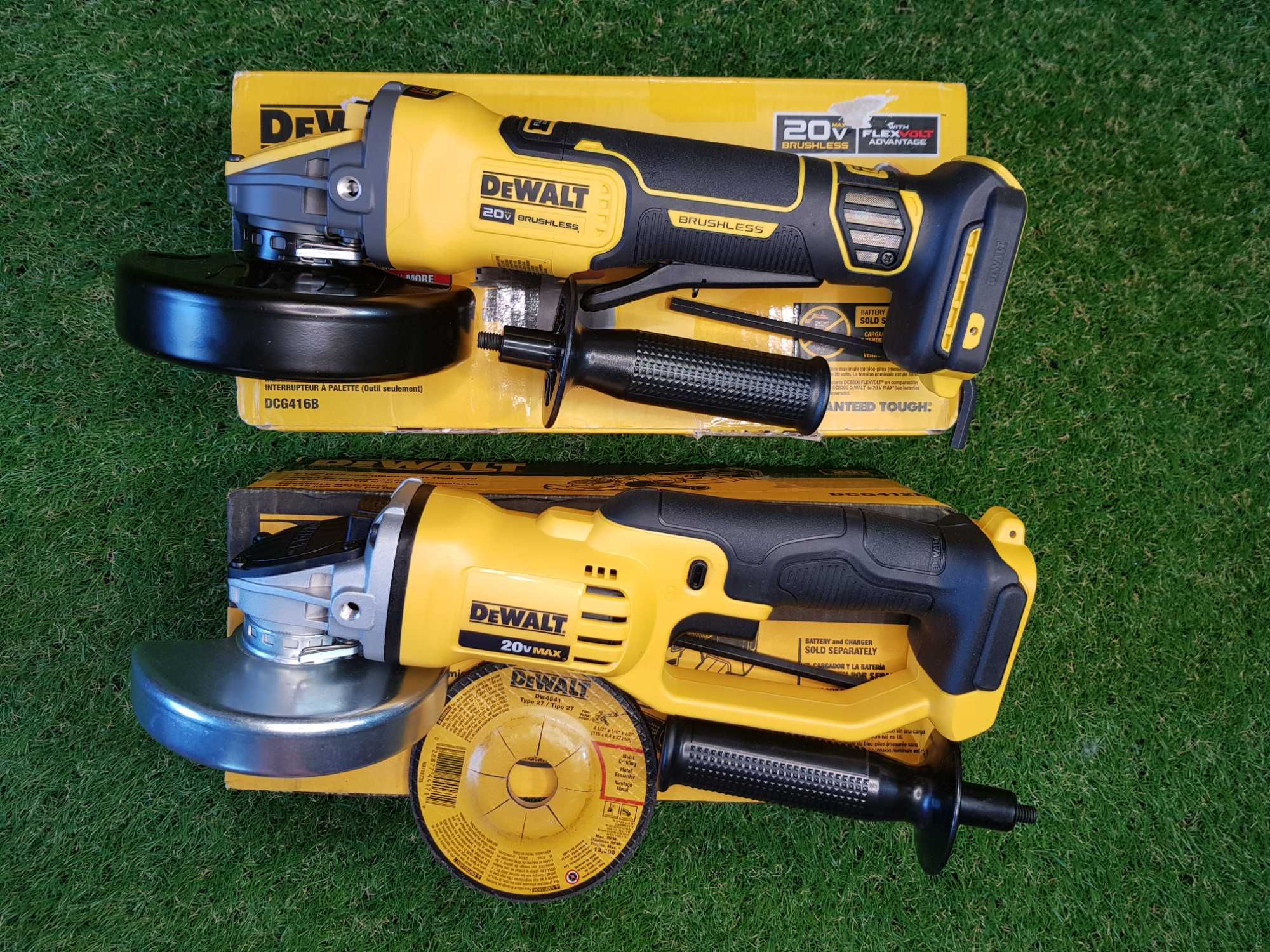 Болгарка аккумуляторная DeWALT DCG412 / DCG416 20V FLEXVOLT