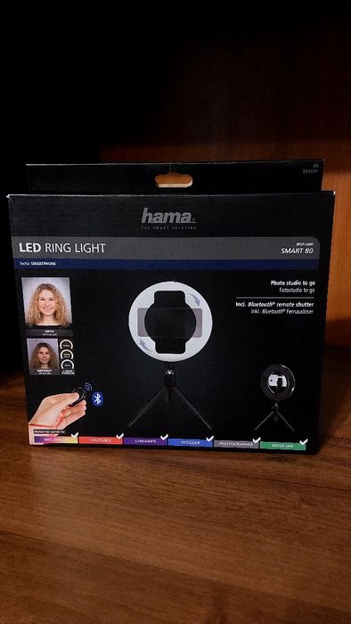 Кільцева світлодіодна лампа Hama SpotLight Smart 80