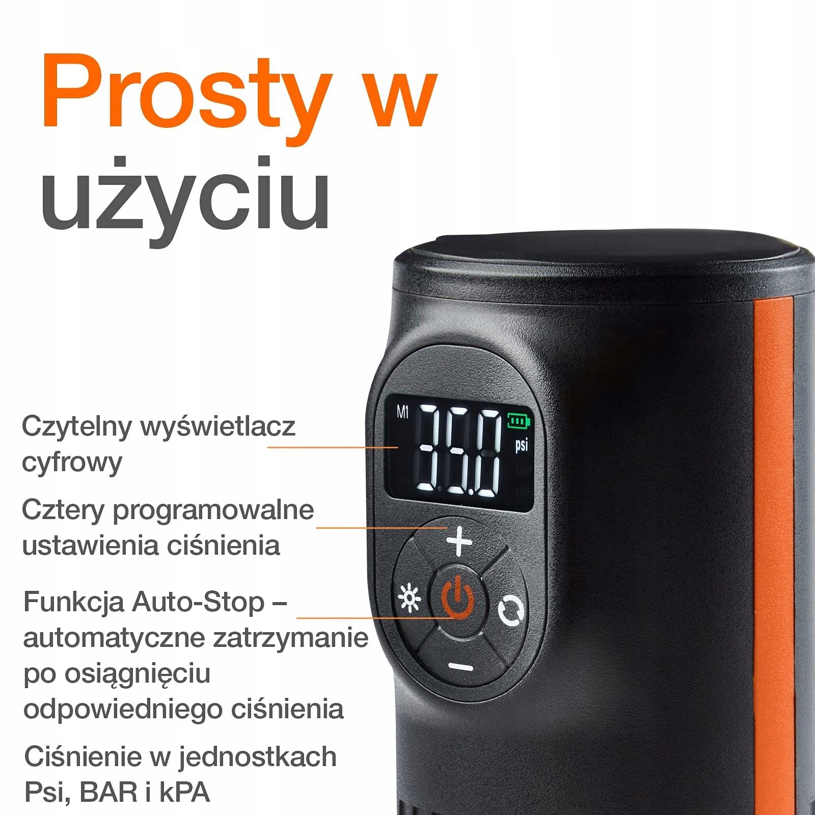 Pompka Elektryczna Osram Tyreinflate Compact Czarny