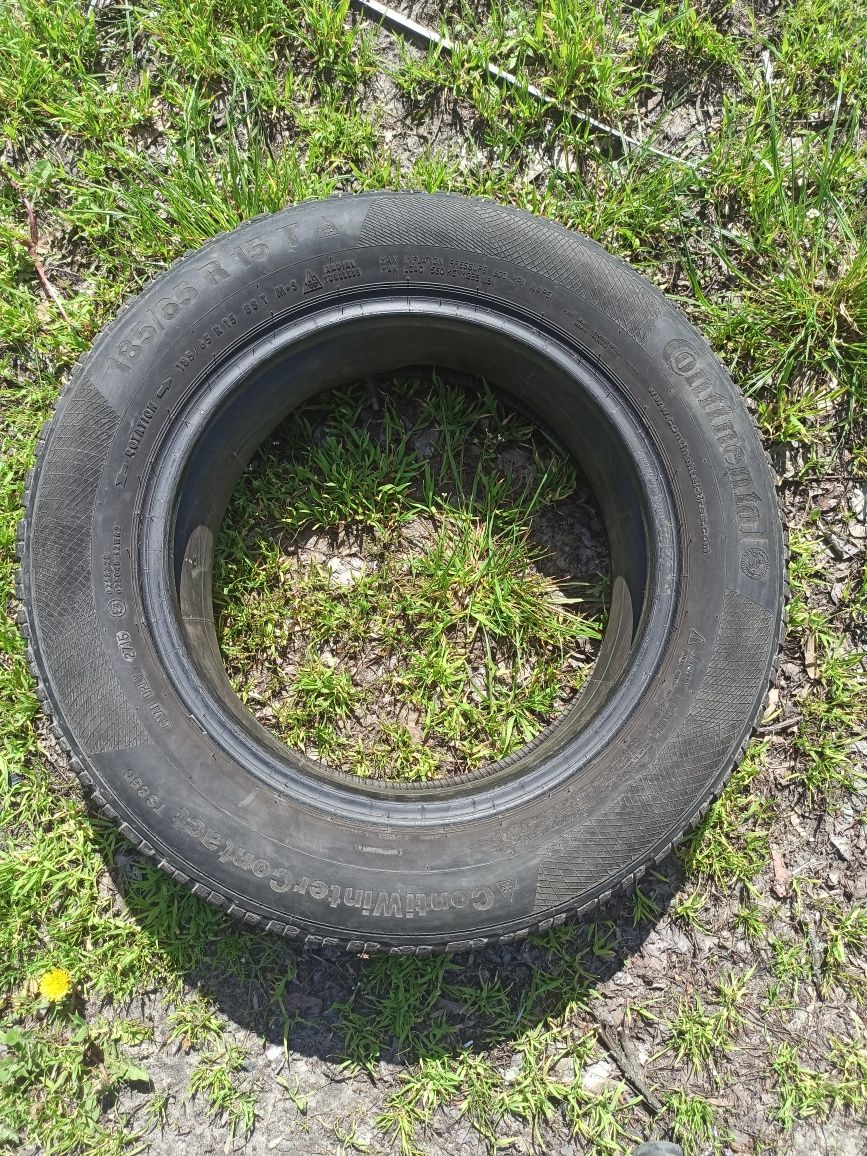 Резина зимняя  Contenental 185/65 R 15 2 шт цена за лот