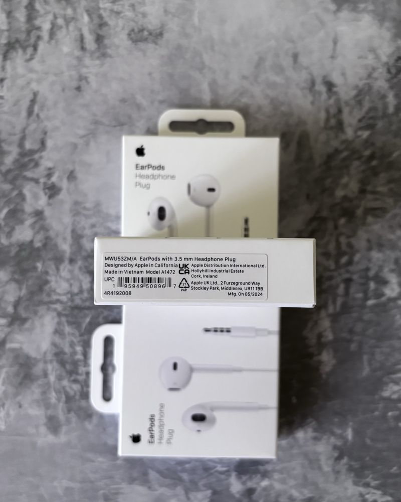 Оригинал Наушники Apple EarPods 3.5mm Проводные ЭирПодс для Айфона