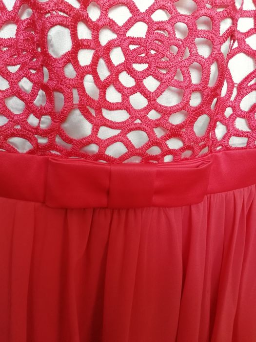 Sukienka dziewczęca damska rozmiar 38 malinowa