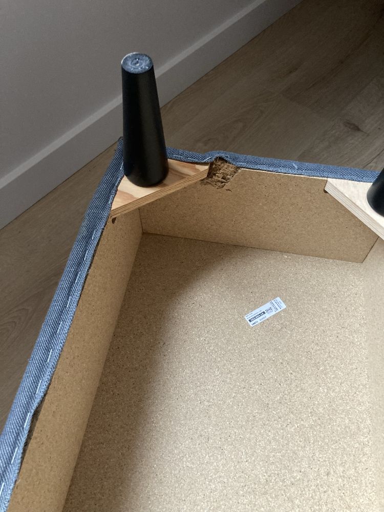 Fotel uszak ikea szary