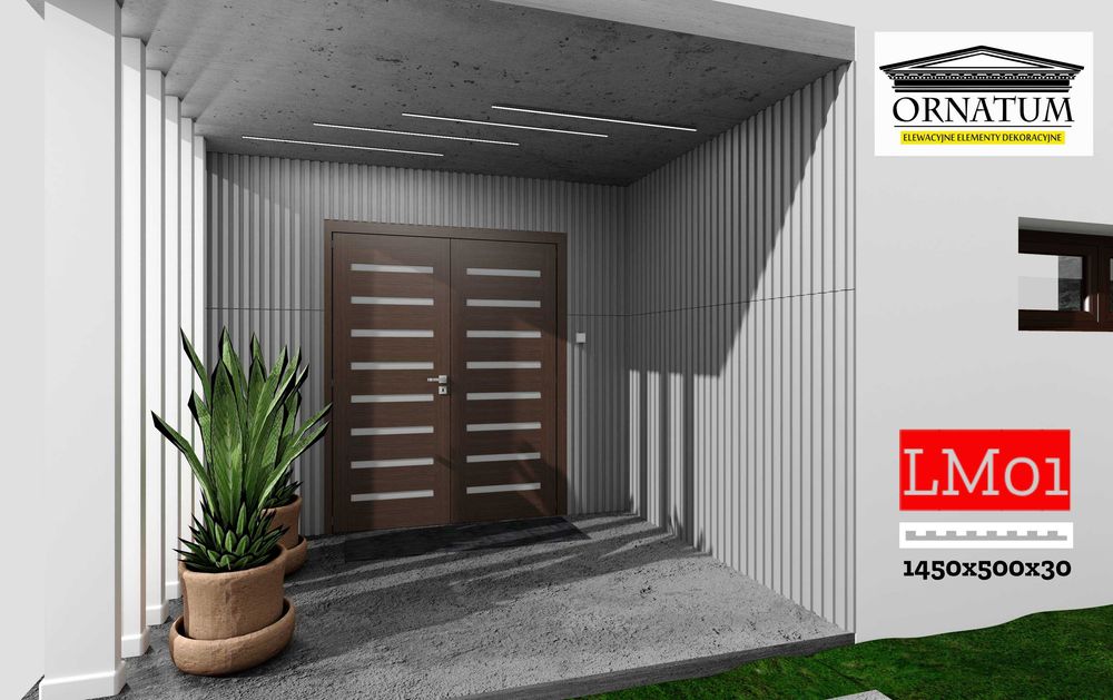 Lamele beton powlekane na elewację i do wnętrz PRODUCENT