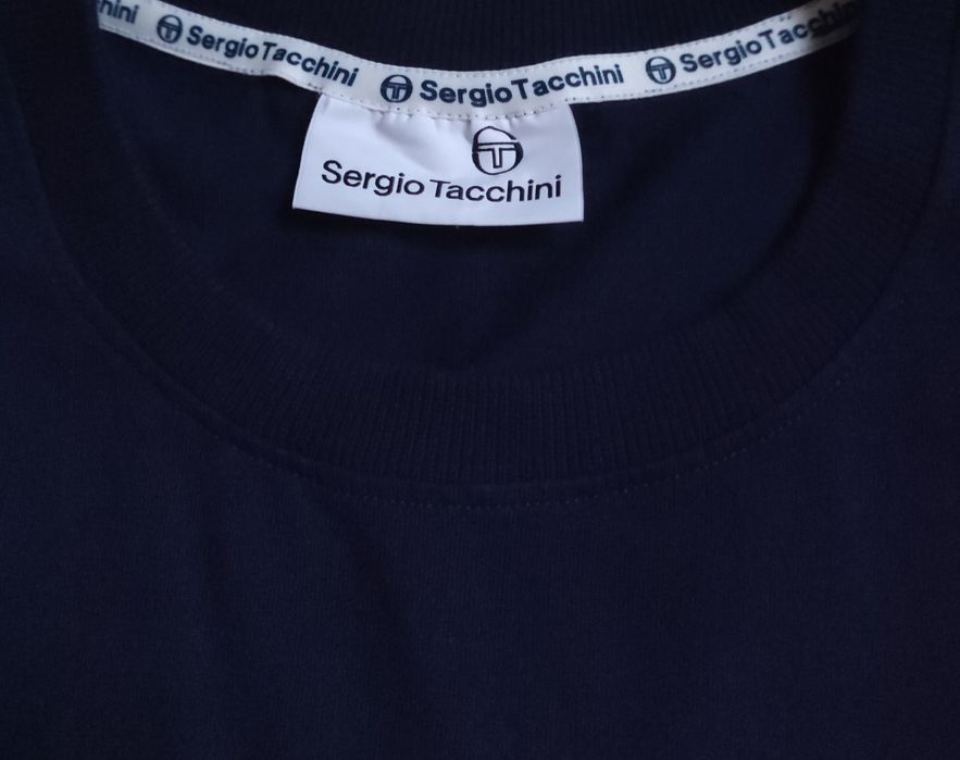 Футболка Sergio Tacchini dark navy casual (Розмір M)