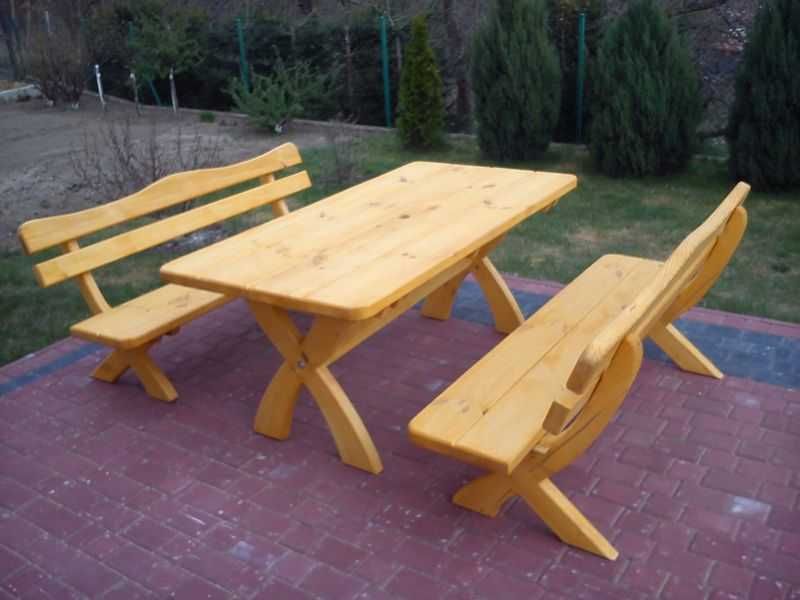 Meble ogrodowe biesiadne deski 5cm PROMOCJA malowanie dostaw PL DE