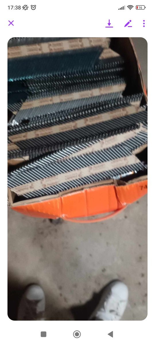 Pregos galvanizado para pistola de pregos