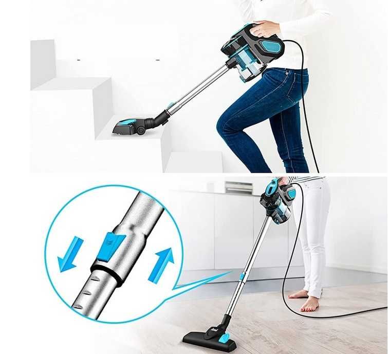 INSE i5 Odkurzacz Pionowy Ręczny Przewodowy Bezworkowy 18kpa 600W