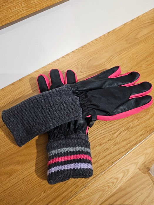 Wodoszczelne rękawice zimowe dla dzieci, narciarskie: dla dzieci 4-12l