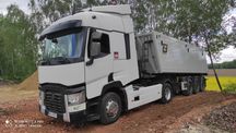 Usługi transportowe wywrotkami o ładowności 15,20,27 ton i usługi kopa
