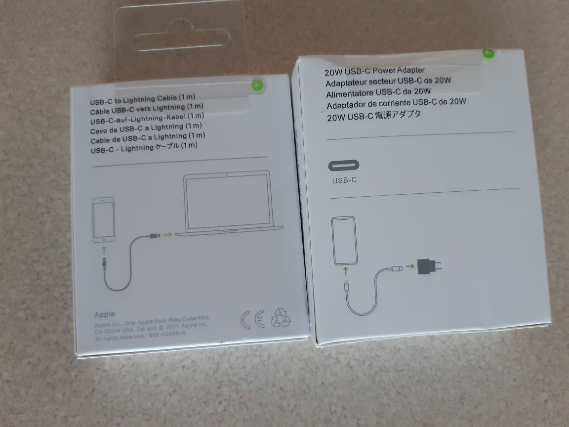 Zasilacz USB-C 20W Power Adapter do iPhone NOWY Kostka Zasilacz kabel