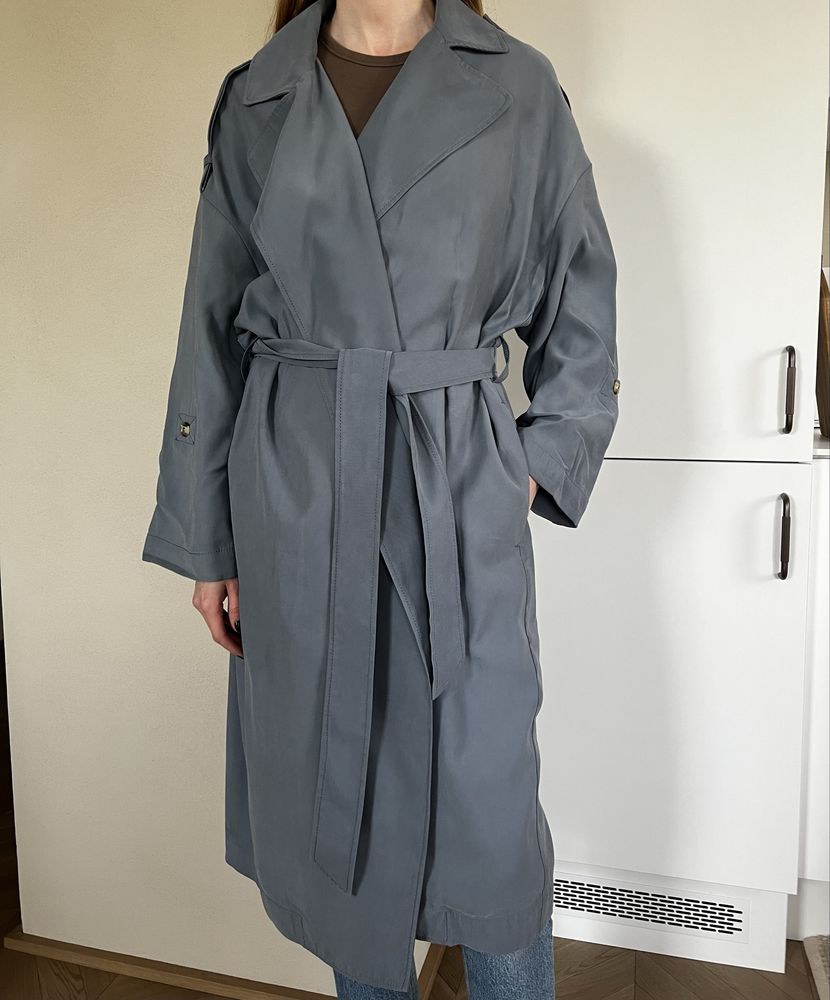 Płaszcz trencz oversize H&M