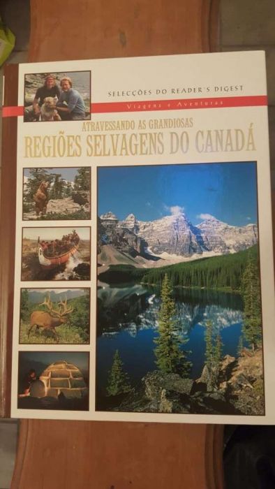 Enciclopédia "Atravessando as grandiosas regiões selvagens do Canadá"