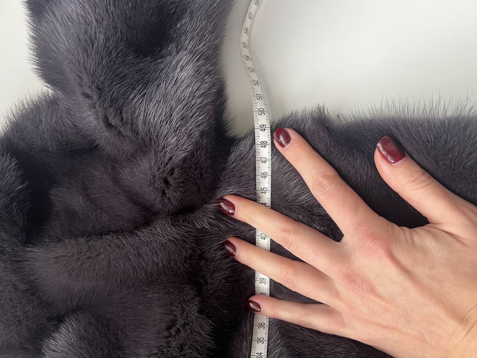 Норкова шуба в новому стані графіт s