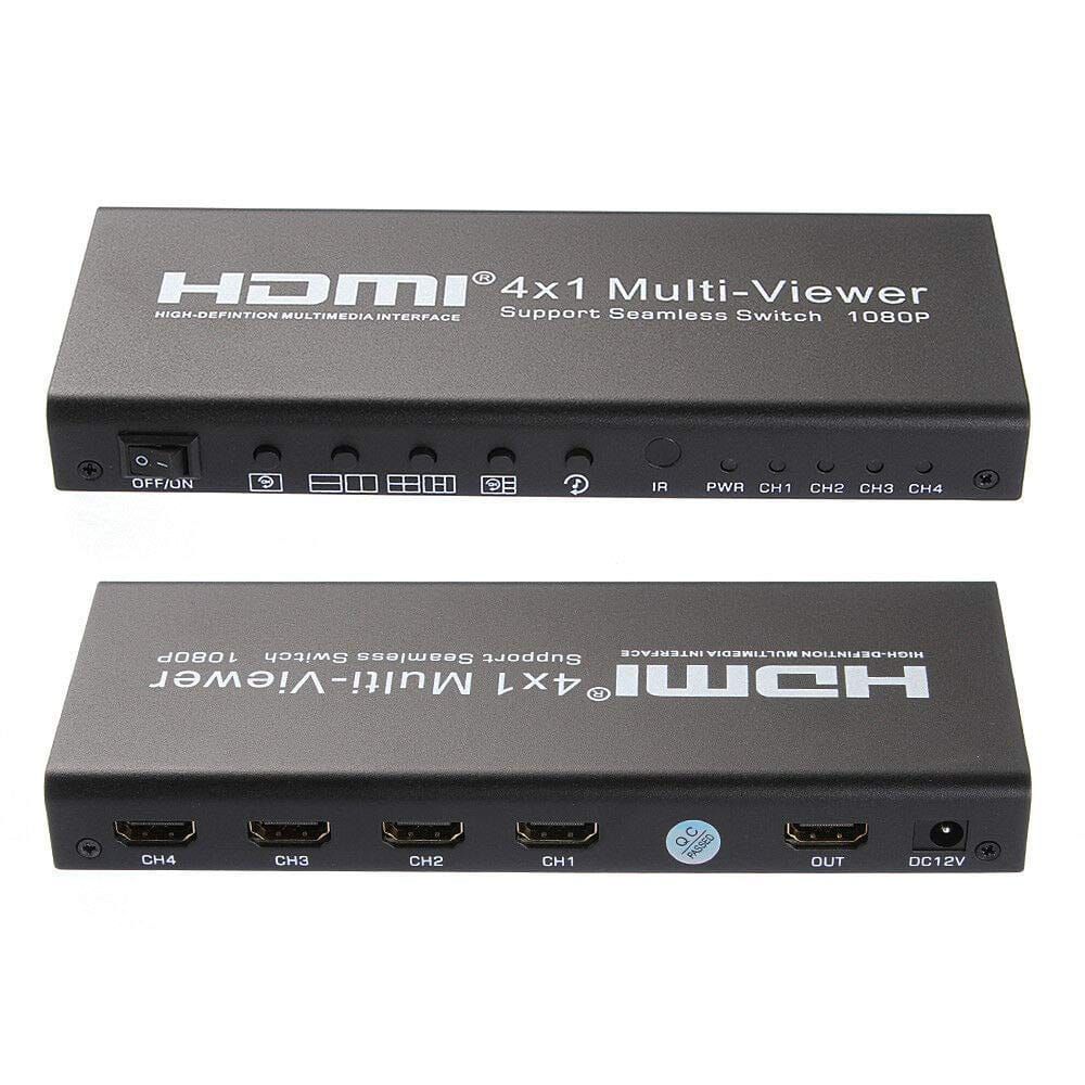 HDMI 4x1 Multi-Viewer Switch rozgałęźnik jeden ekran z 4 kamer