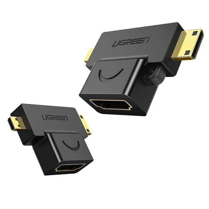 Ugreen adapter z HDMI Typ A (żeński) na mini HDMI / micro HDMI czarny