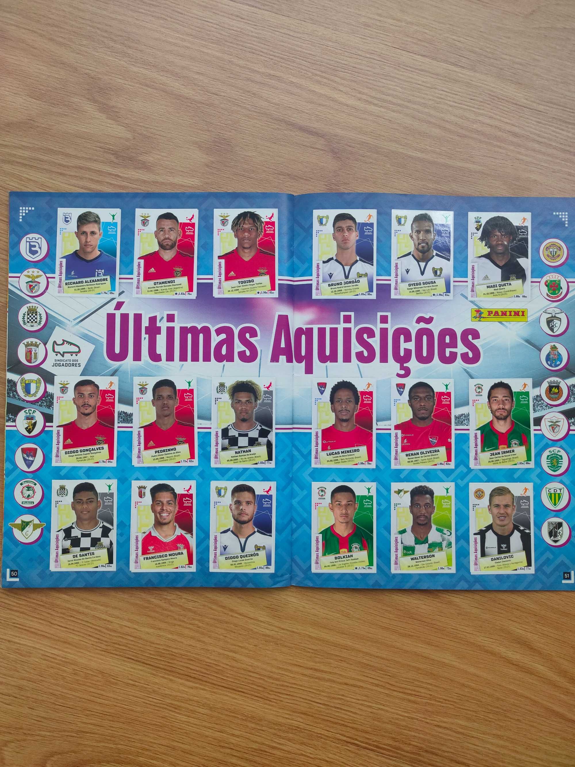 Cromos Futebol 2020/21 Panini CADERNETA COMPLETA