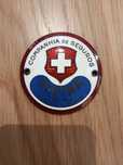 Chapa placa seguros Alpina esmaltada