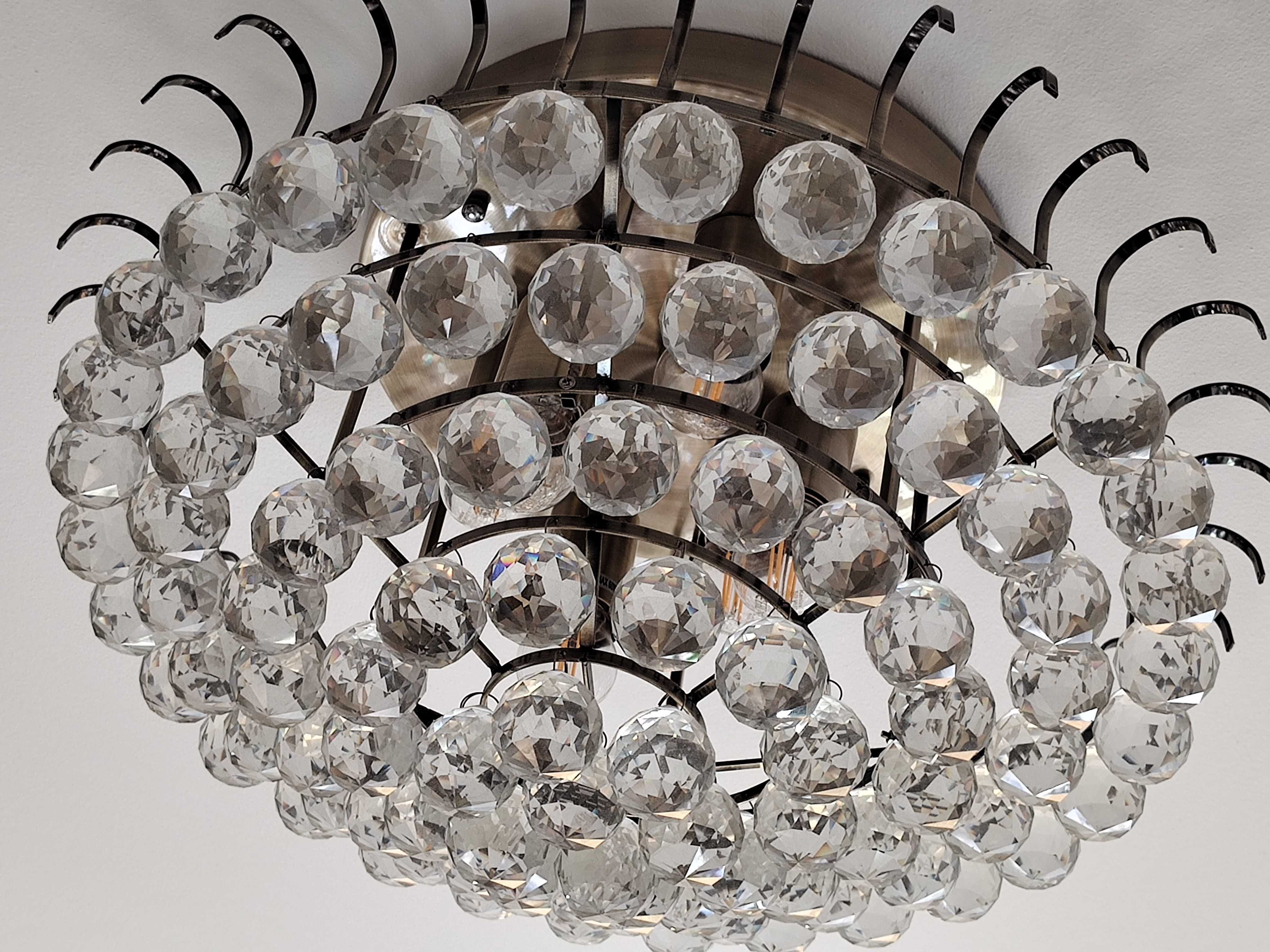 Lampa sufitowa Żyrandol z kryształami