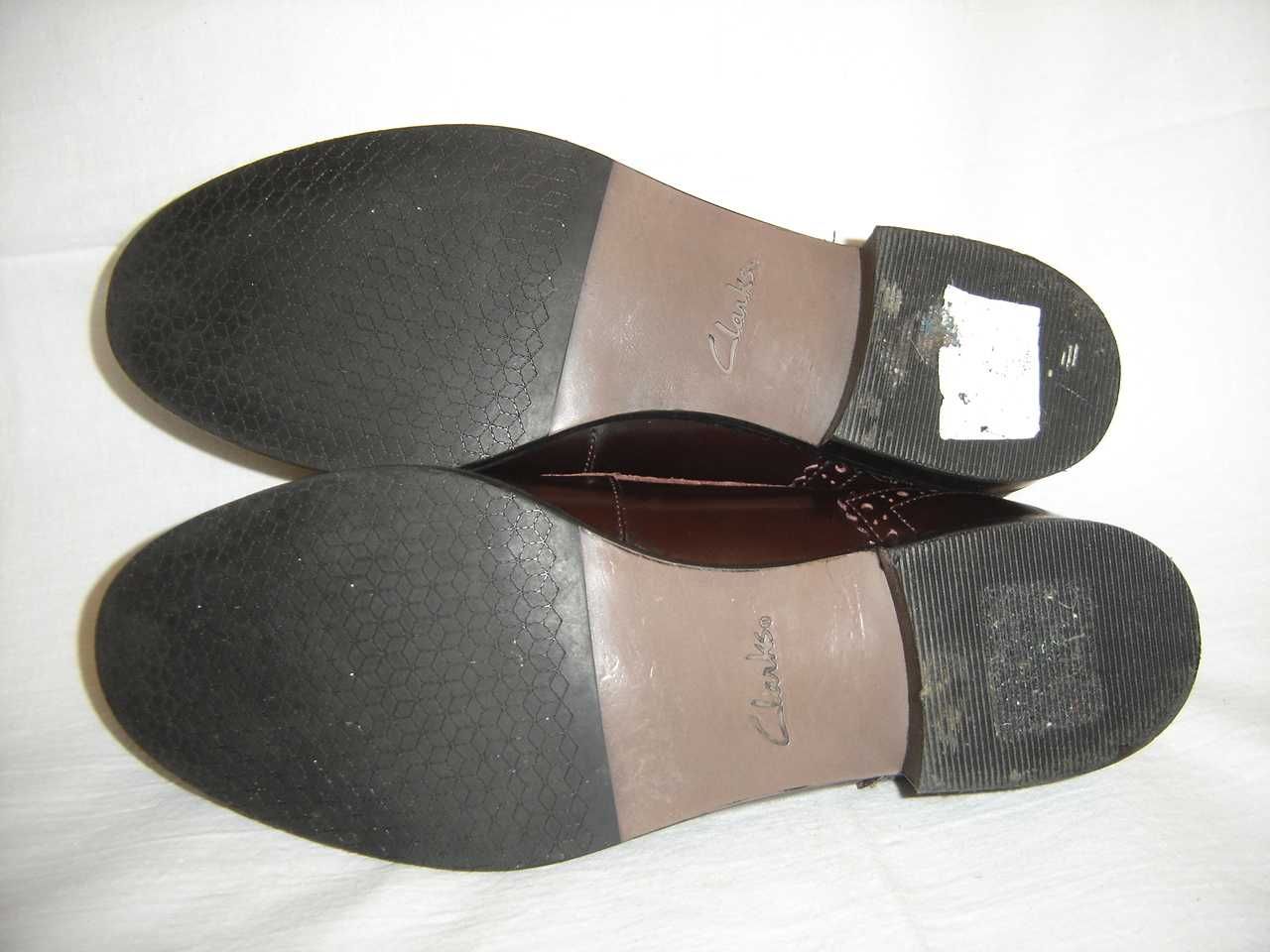 Clarks skórzane mokasyny damskie skóra 39,5