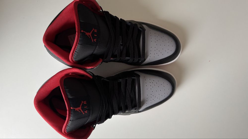 Nike Air Jordan 1 Mid Black Cement Grey rozmiar 44 wkładka 28 cm