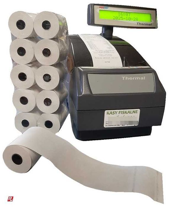 rolka termo 57/30 do kasy fiskalnej do paragonów - 10 rolek