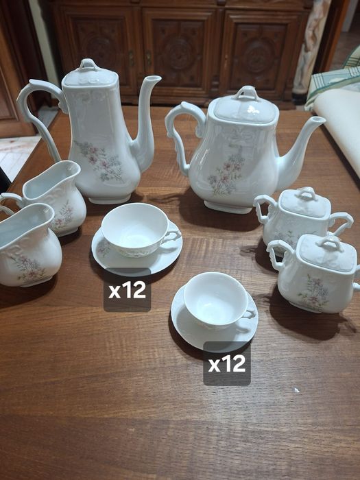 Conjunto de chá e de café completo Vista Alegre Portugal