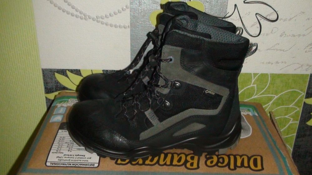 Ecco gore-tex - шкіряні зимові водостійкі черевики