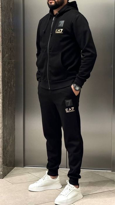 HUGO BOSS синий мужской костюм спортивный синий оригинал