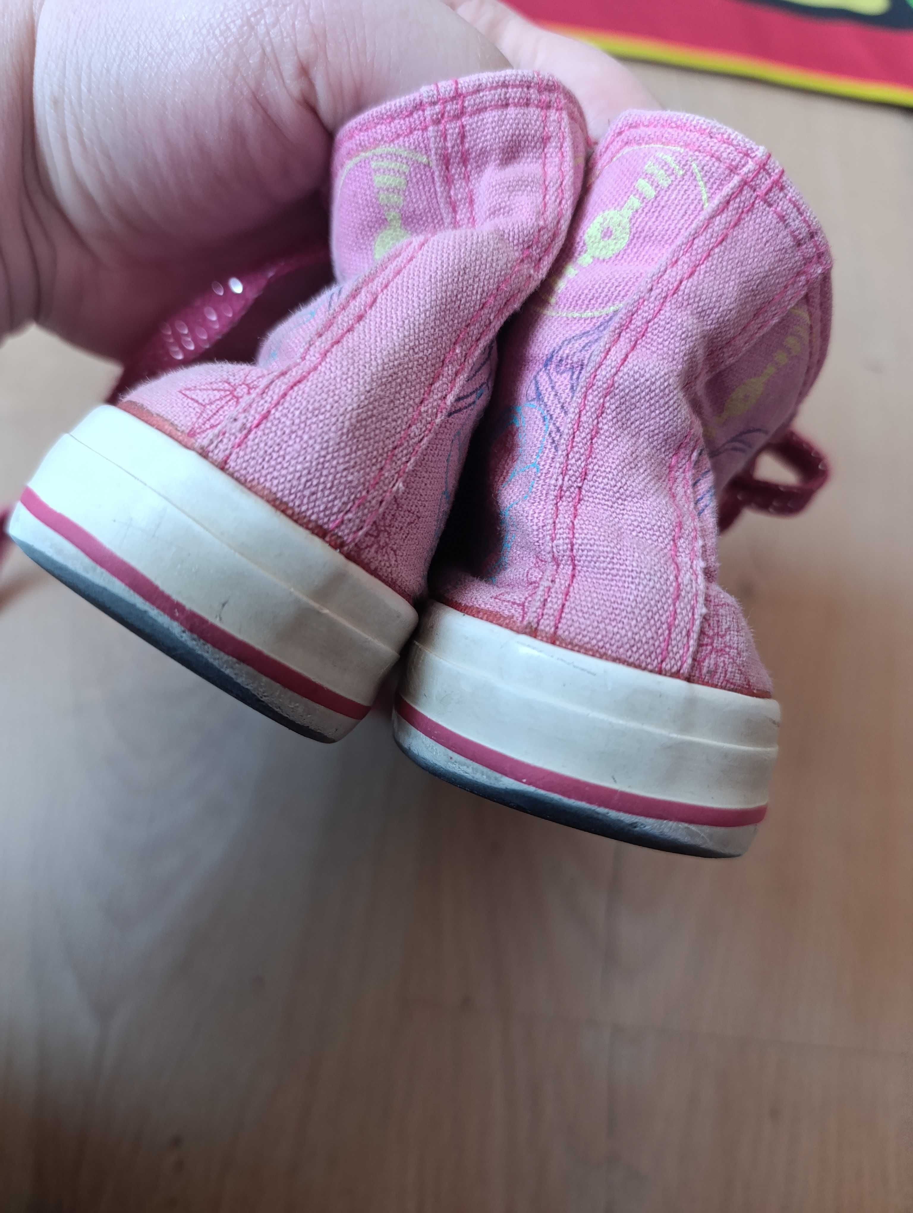 Kolorowe trampki 29 sznurowane dziewczynka różowe jak skechers