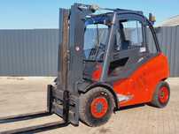 Wózek widłowy Linde H45d - 17r * triplex 4.5m*wolny skok *pełna kabina