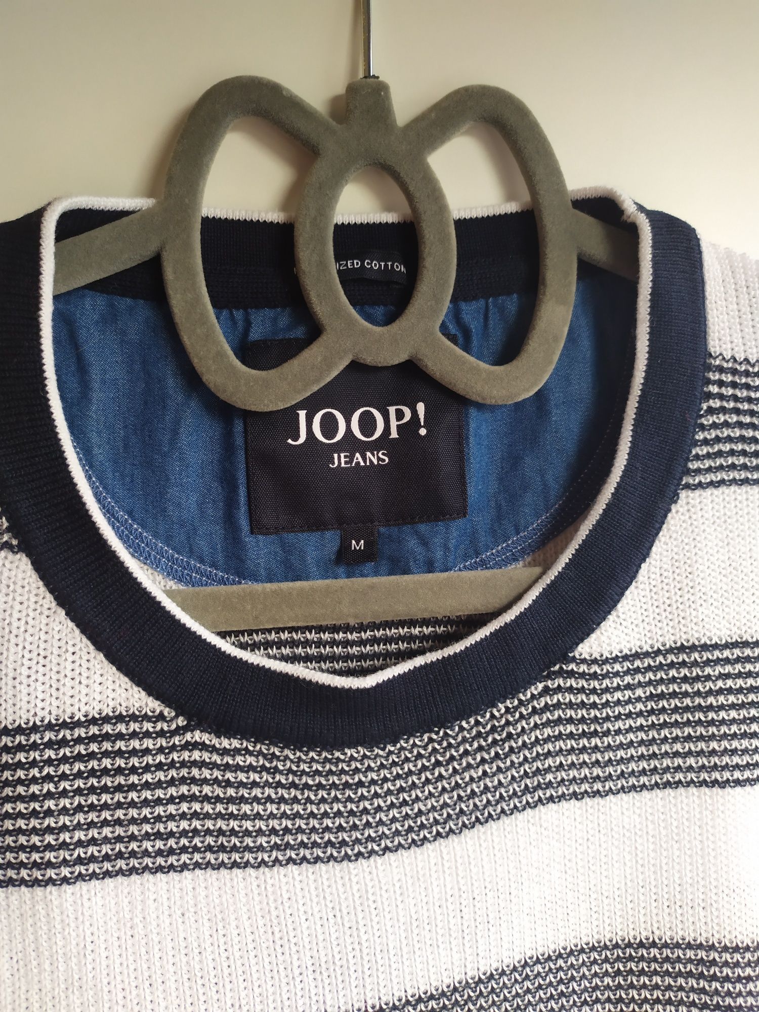 Sweter męski Joop! Jeans M biało czarne paski