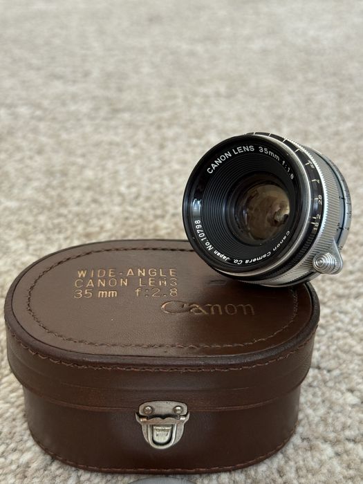 Canon LTM 35mm f1.8 M39. далекомірний обʼєктив для камер Leica, Canon