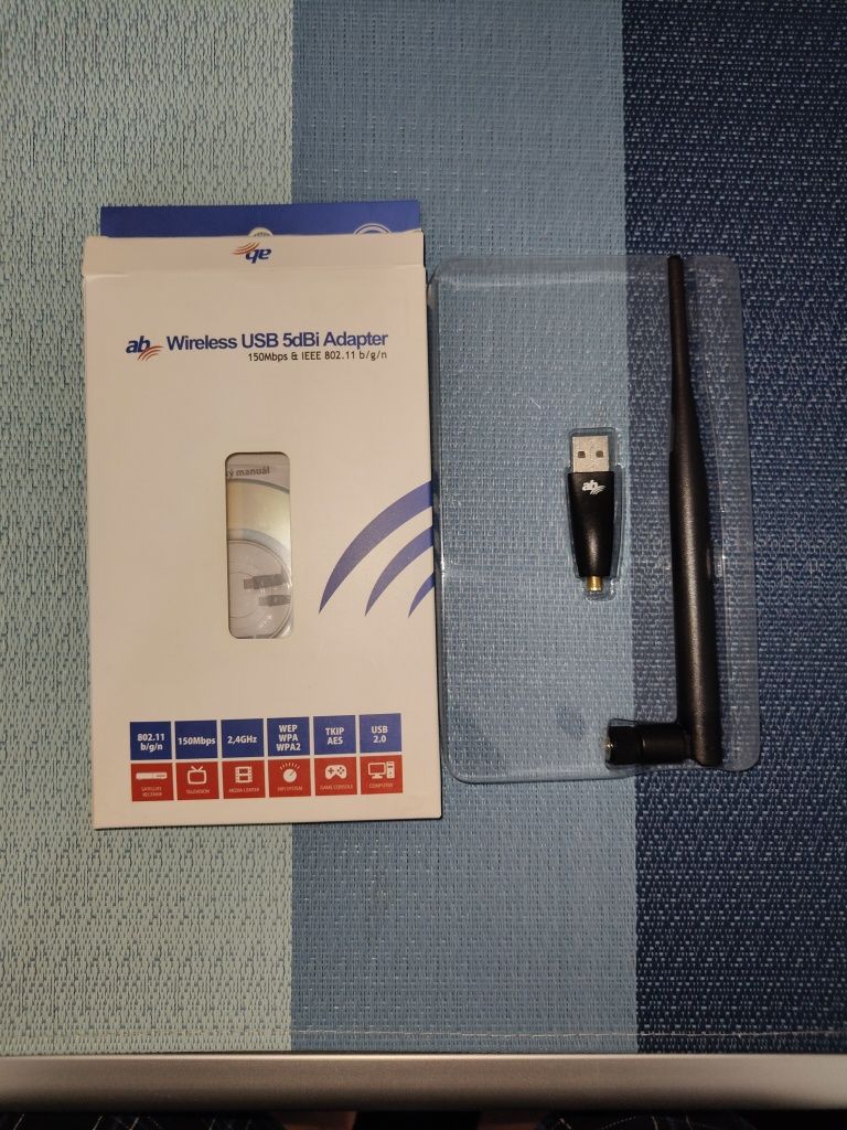 CRYPTOBOX AB WI FI Adapter do dekodera Sat CryptoBox AB Adapter WI-FI