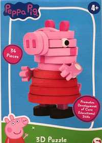 Puzzle piankowe 3D Peppa Pig Czerwona 4+ Świnka Peppa