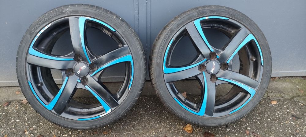 Alufelgi Alutec 17 4x100 z oponami letnimi honda VW toyota opel Suzuki