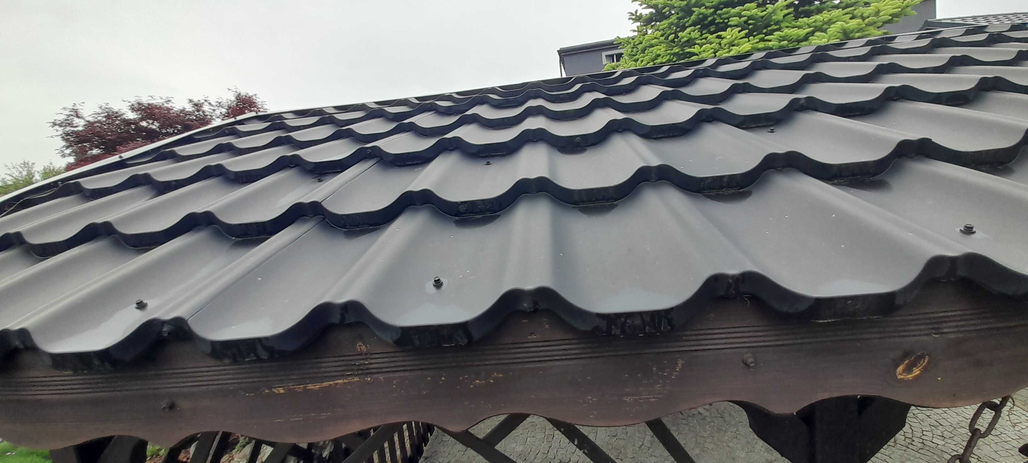 Altanka,altana drewniana 4,10 m x 2,85 m pokr, blachodachówka modułowa